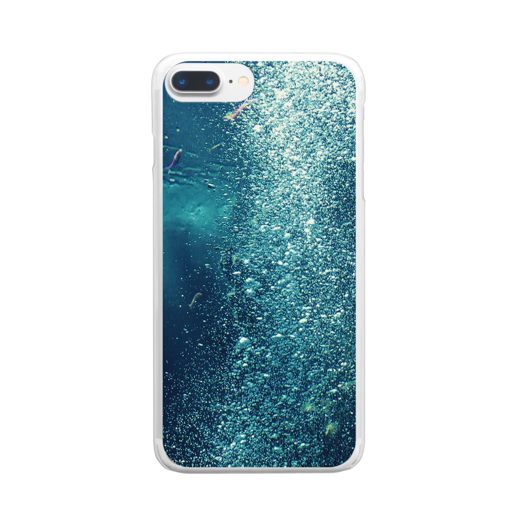 Aloha Blue Skyのbubble Clear Smartphone Case