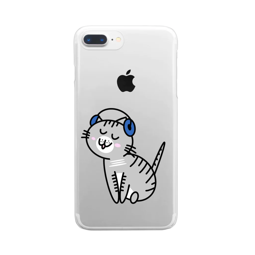 みーショップのノリノリしらすくん Clear Smartphone Case