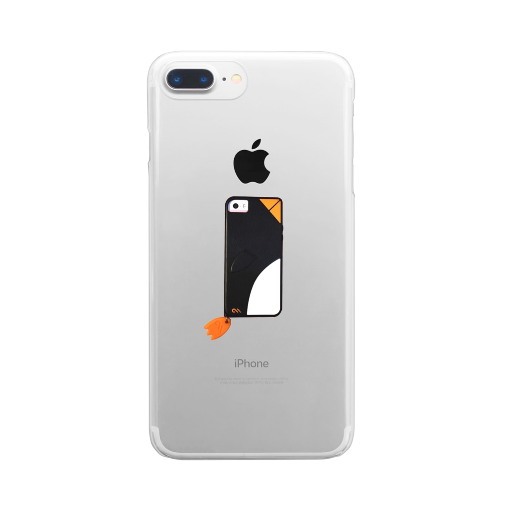 塩ペンギンのお気に入りペンギンスマホケースのスマホケース Clear Smartphone Case