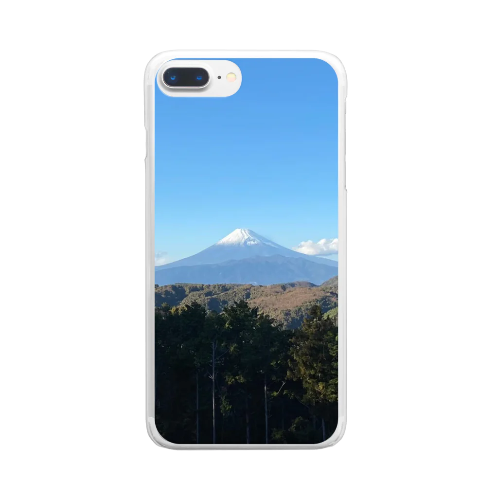 ATY趣味ショップの富士山 Clear Smartphone Case