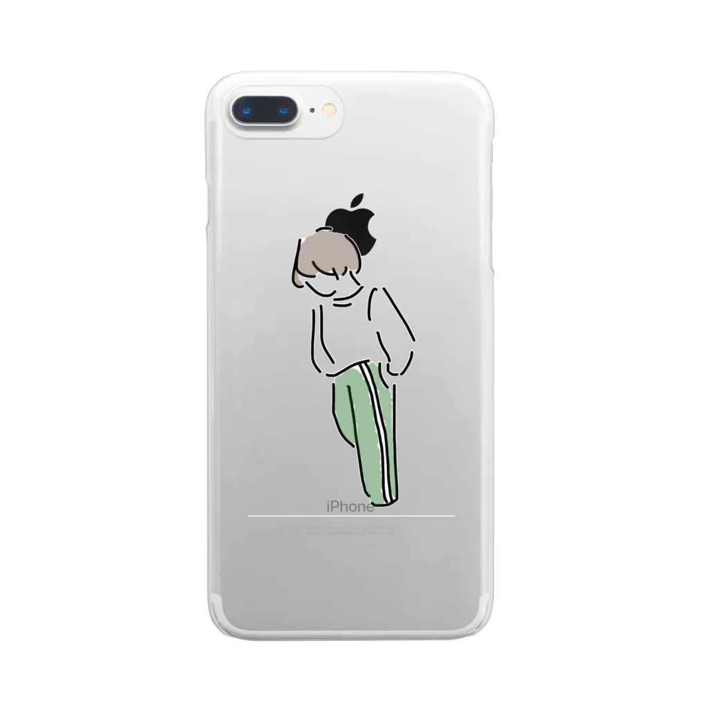 かっぱたんのジャージ女子 Clear Smartphone Case