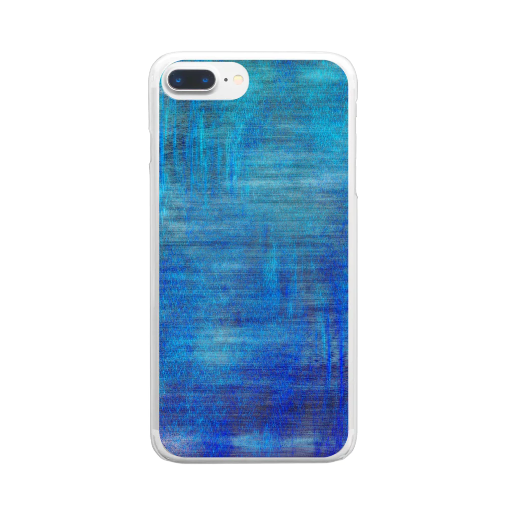 水草のBlue Clear Smartphone Case