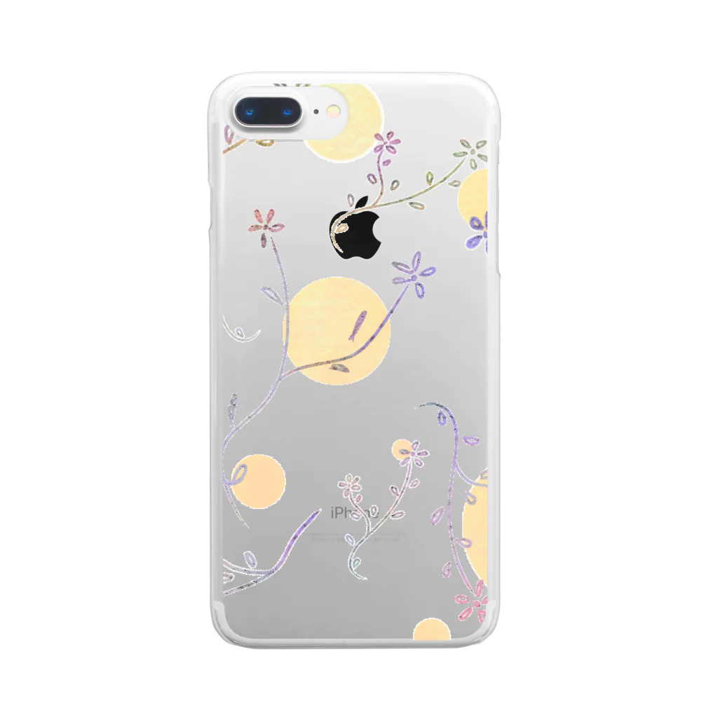 Lily bird（リリーバード）のパステルカラー草花 Clear Smartphone Case