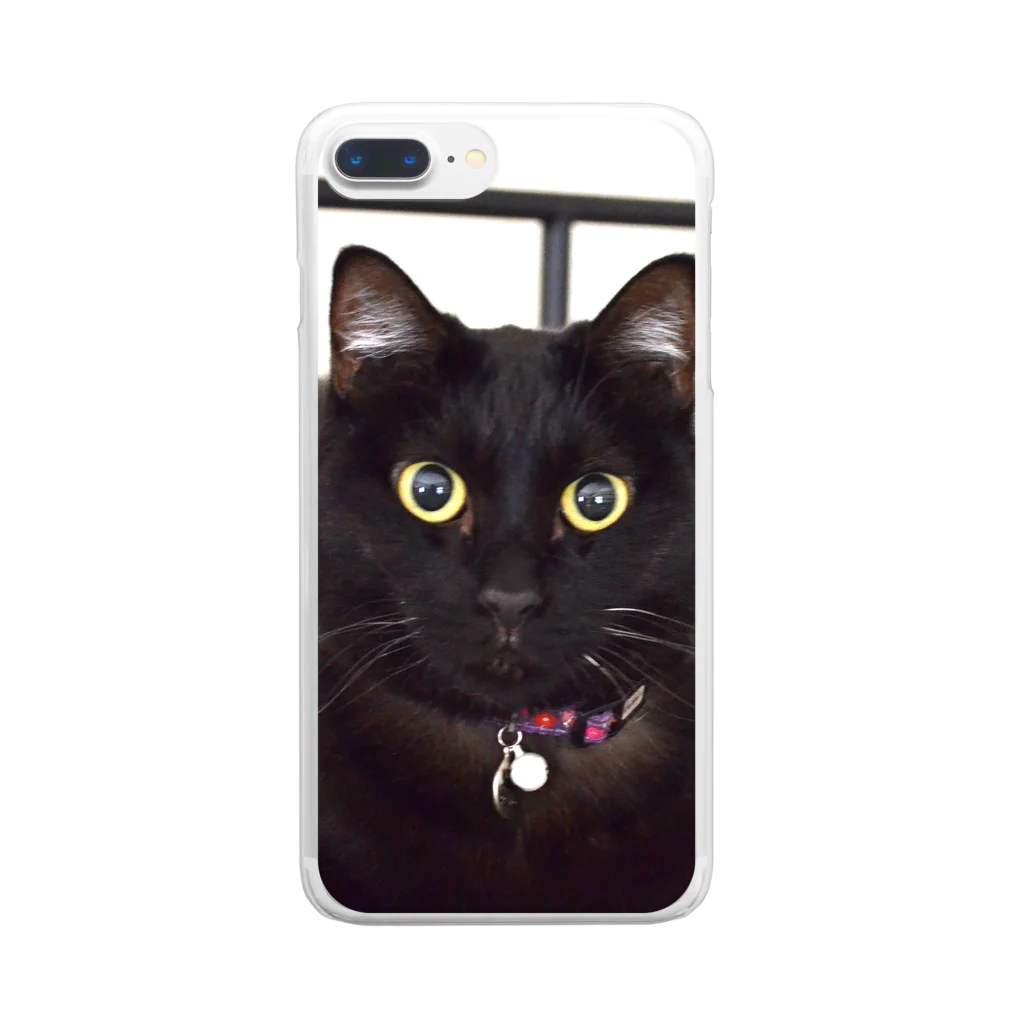 黒猫のうめたんの黒猫のうめたん Clear Smartphone Case