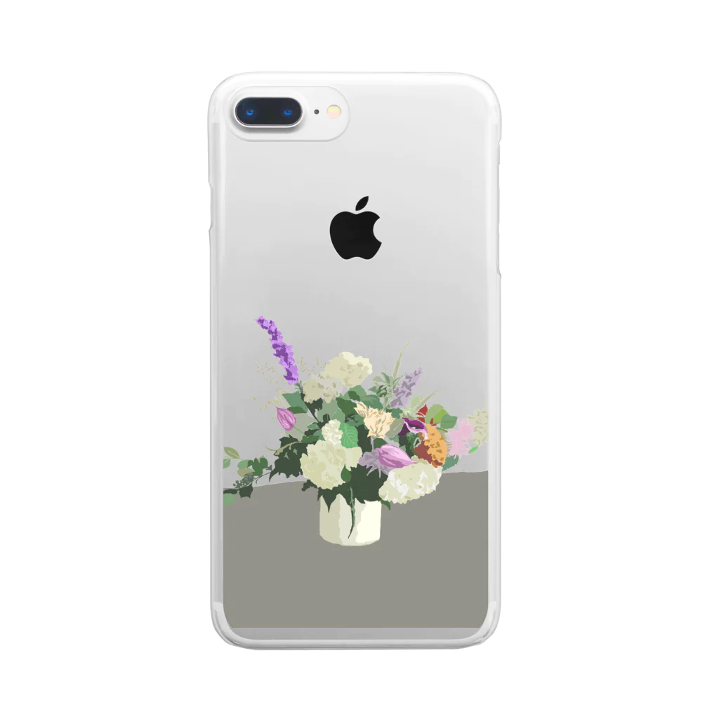 yukikopterの初夏の花　クリア Clear Smartphone Case