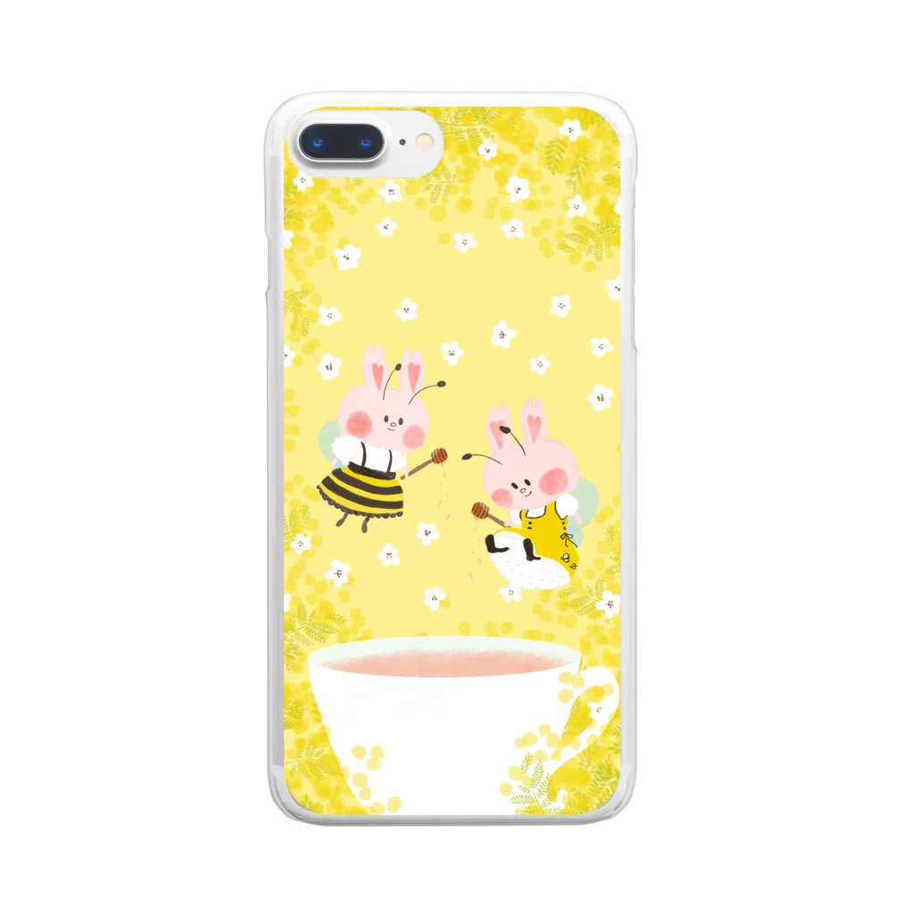 マエダレナ / イラストレーターのみつばちハニー 【Cherrymimmy】クリアスマホケース Clear Smartphone Case