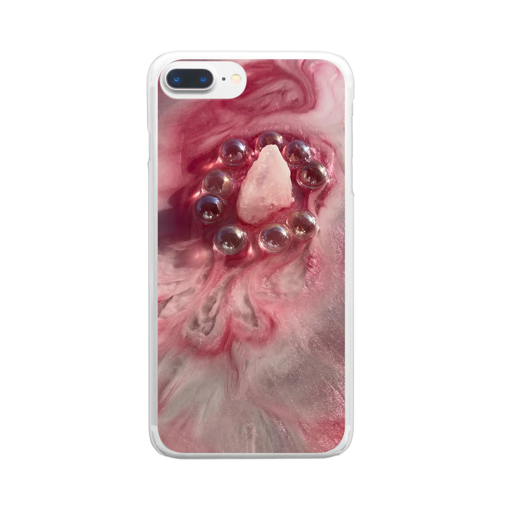 warau2222のResin Art Stone Clear Smartphone Case