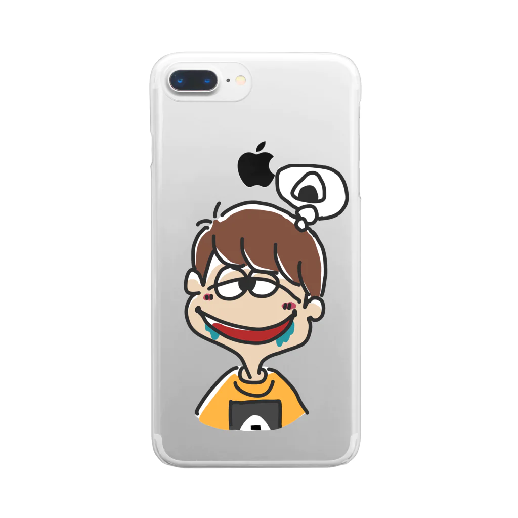 GINPEIの腹ぺこa君 Clear Smartphone Case