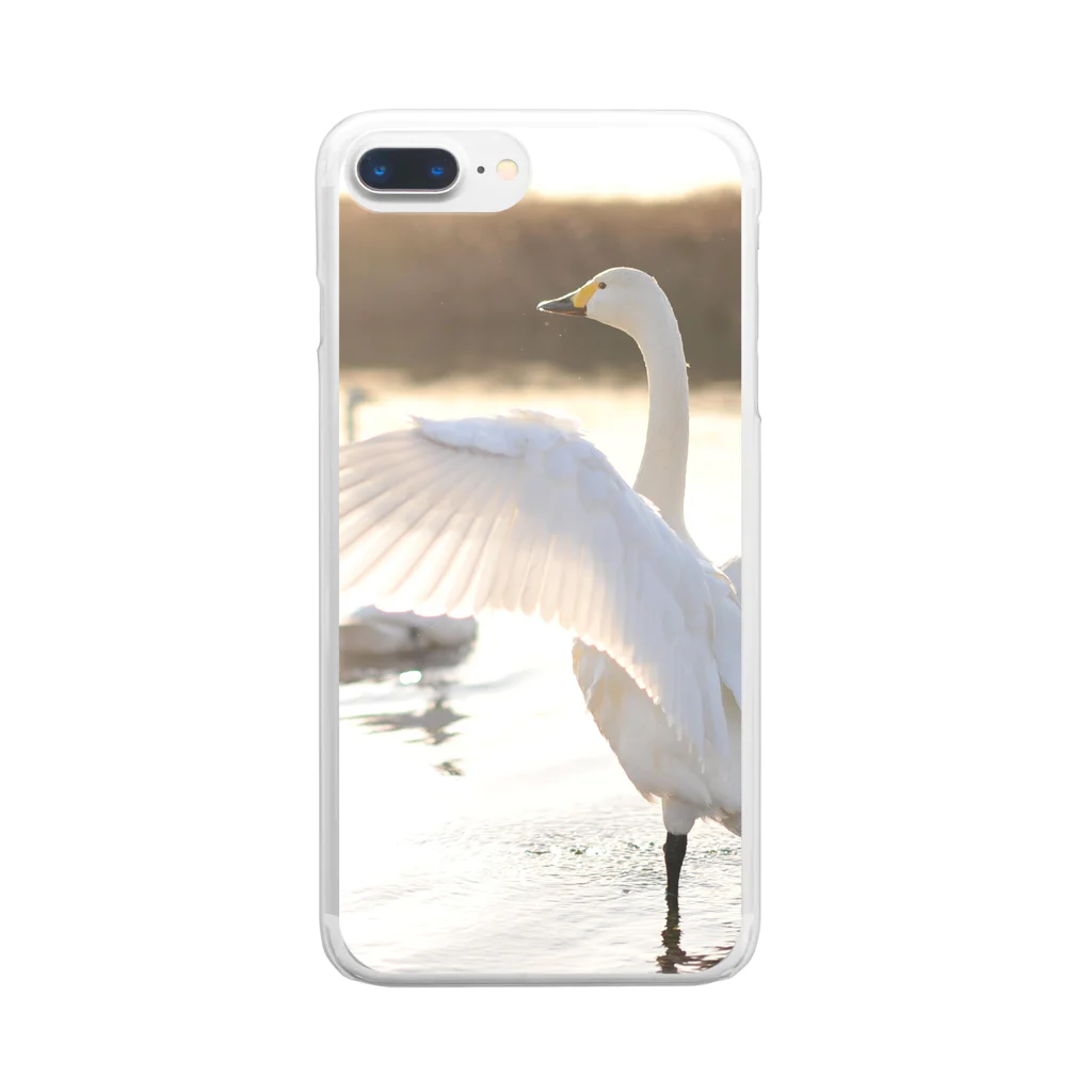 HIRO-100の白鳥 Clear Smartphone Case