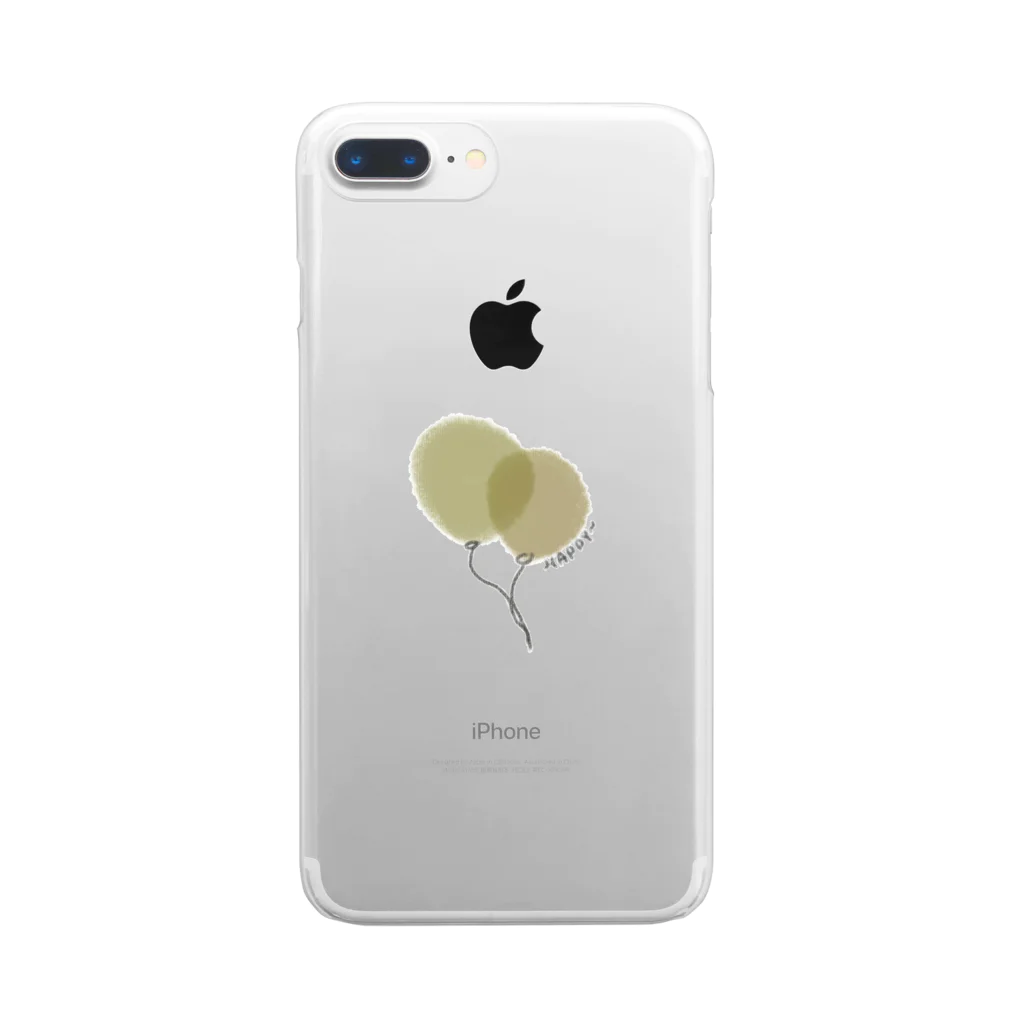 𝙪 𝙠 𝙖 🥑のnatural balloon Clear Smartphone Case