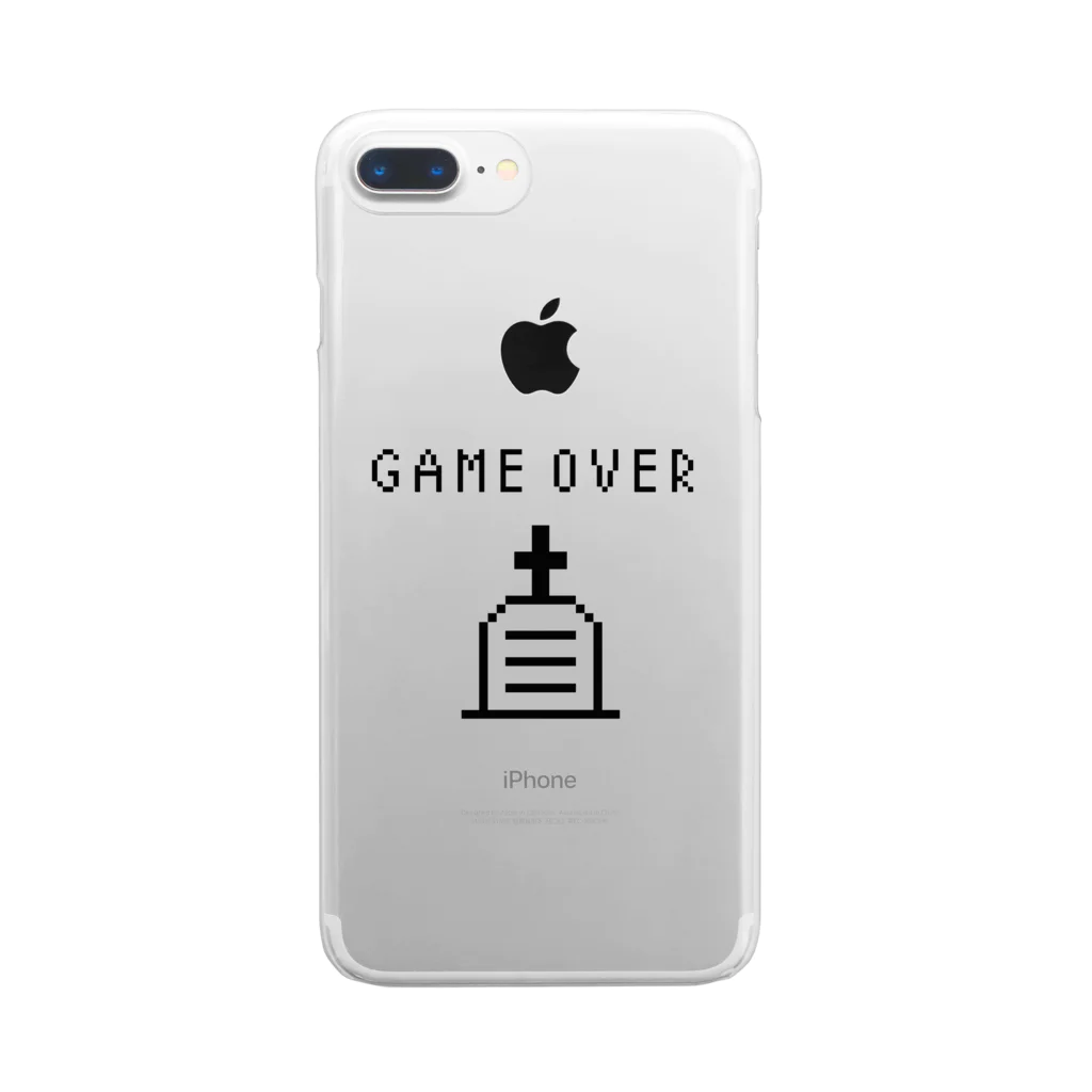 .lab ［ドットラボ ］の［ドット絵］GAME OVER Clear Smartphone Case