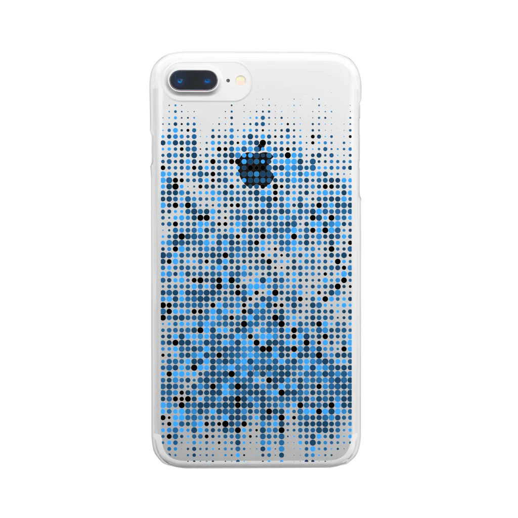 GALACTIC REBELの青い爆発 Clear Smartphone Case