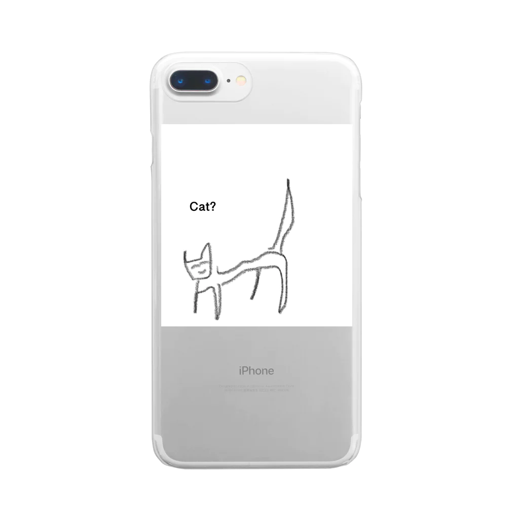 cat?のcat? Clear Smartphone Case