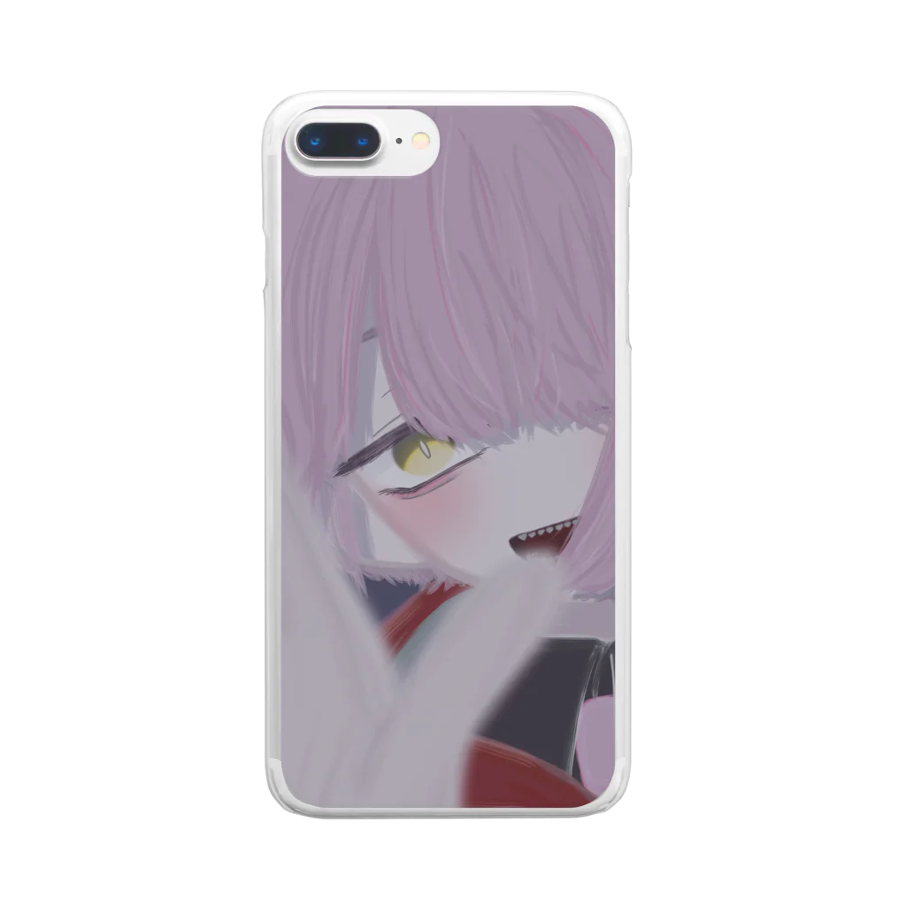 きつねきこゆくん(SYACHI)。のかわいいと言え Clear Smartphone Case