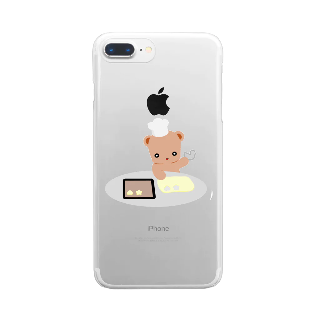 ほぼ動物園のクッキーとクマさん Clear Smartphone Case