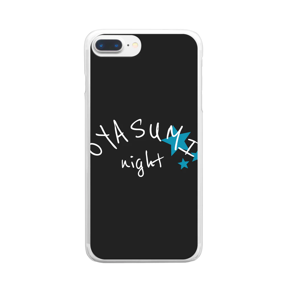 KuroSiro_shopのOYASUMI Clear Smartphone Case