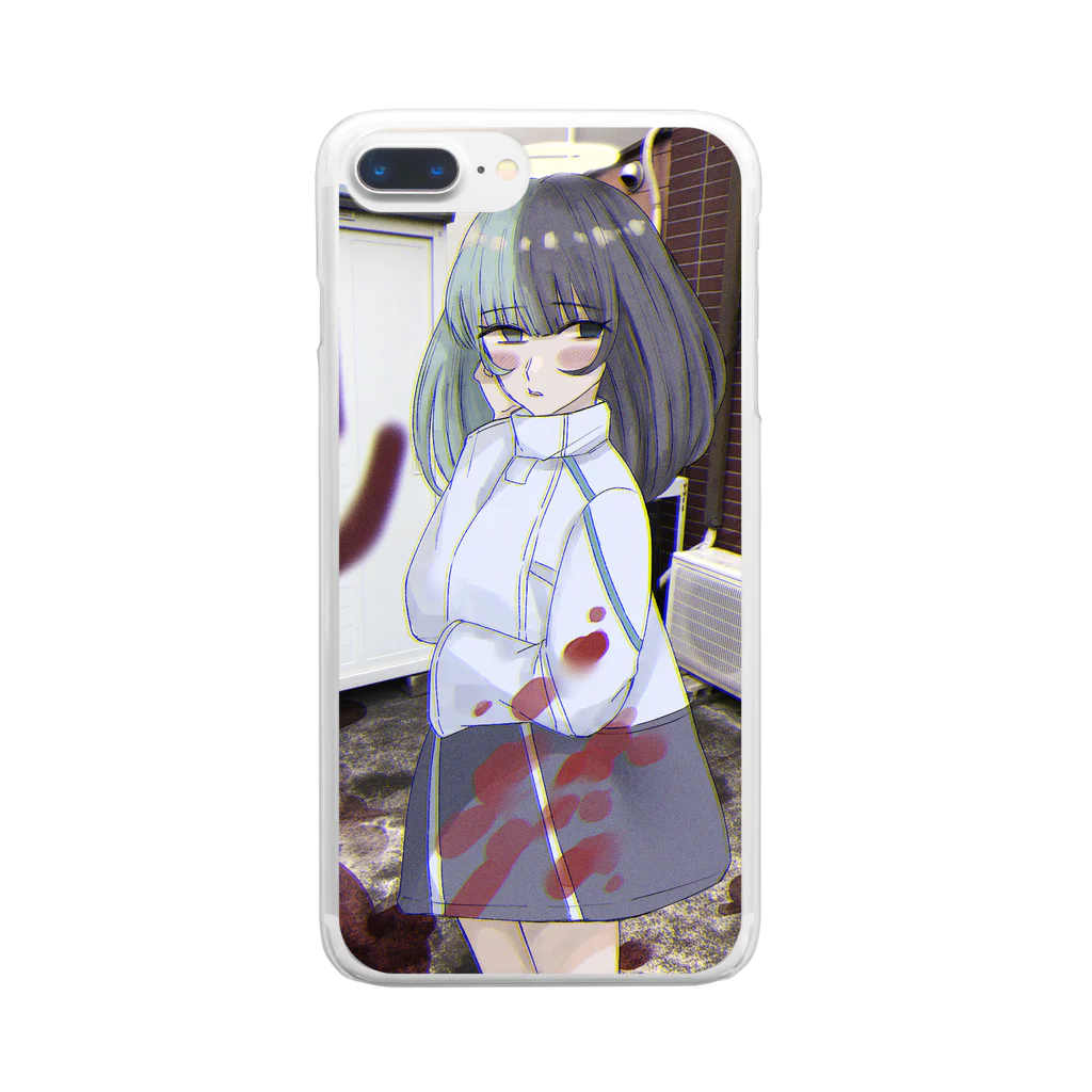 女子バレー部の路地裏の天使ちゃん Clear Smartphone Case