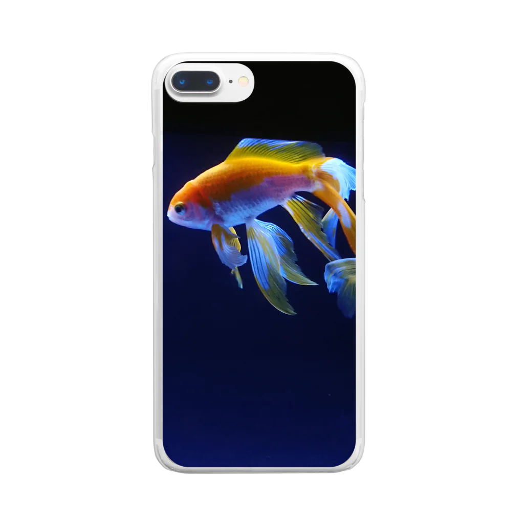 うずまきの水族館《金魚》 Clear Smartphone Case