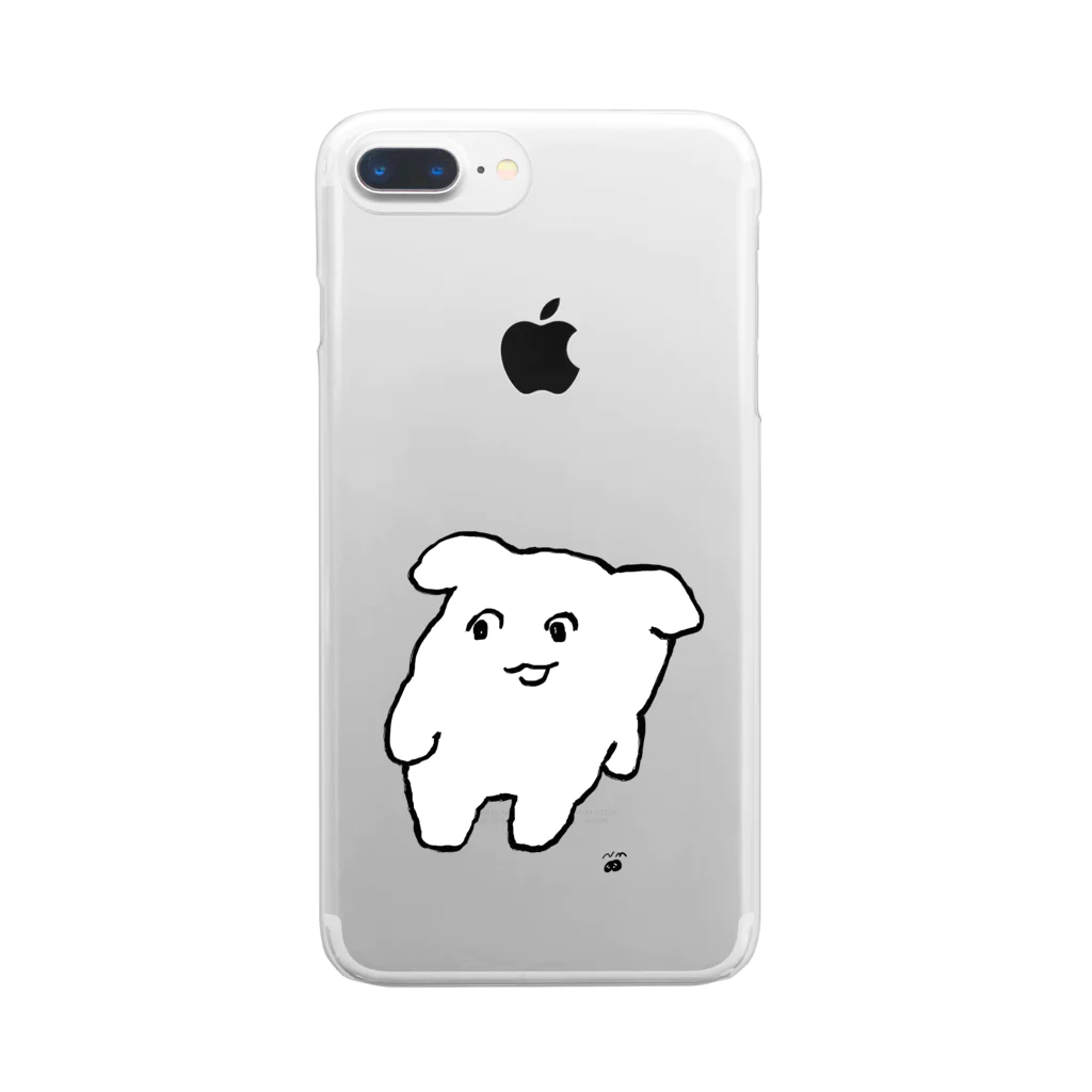 にくまん子のよよ(しろ) Clear Smartphone Case