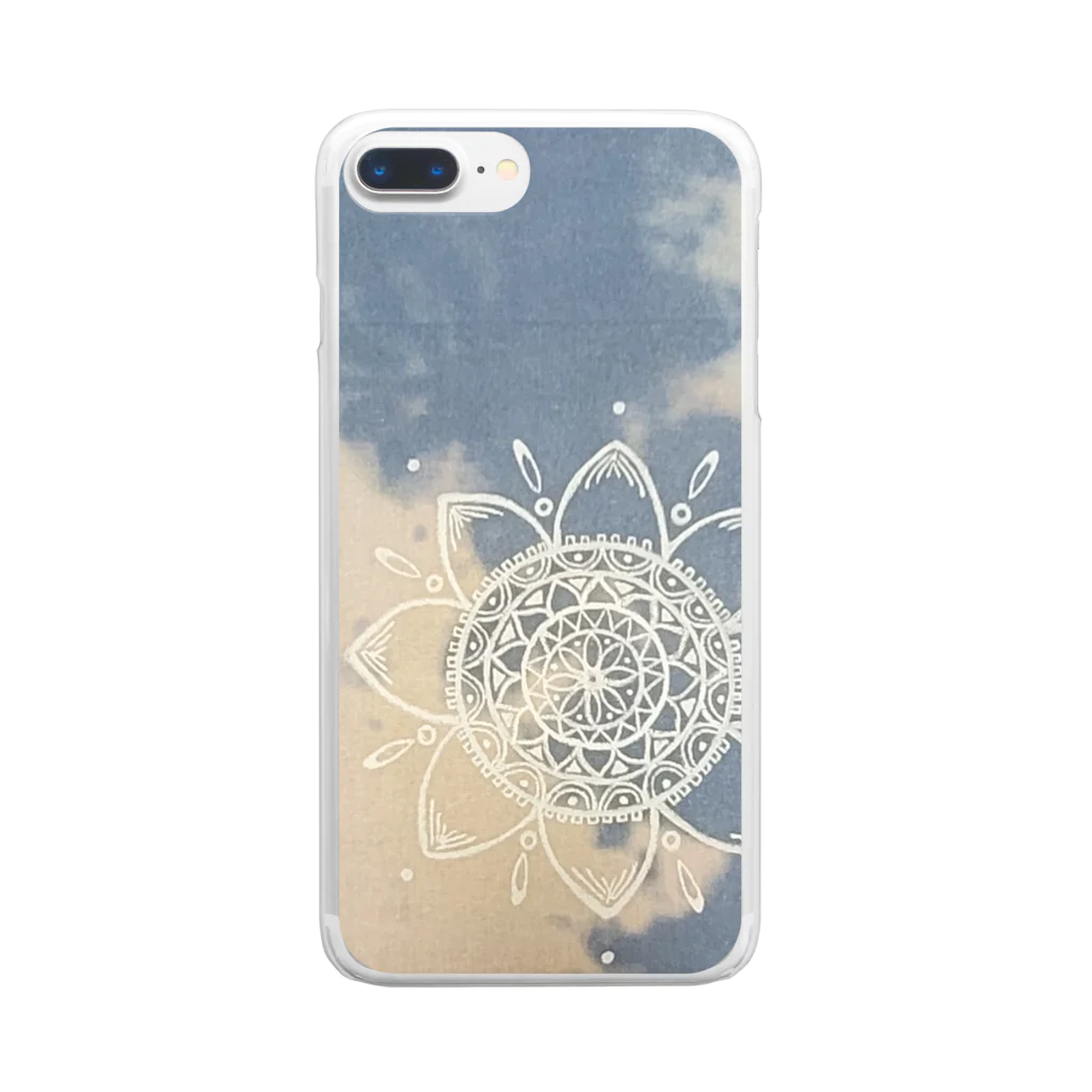 HK mr,s405 shopのhealing Flower Clear Smartphone Case