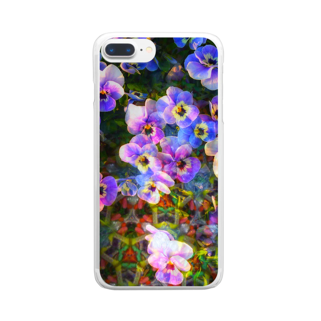 Natsumex Teleido-Worksのlittle flower"Unwavering soul" Clear Smartphone Case