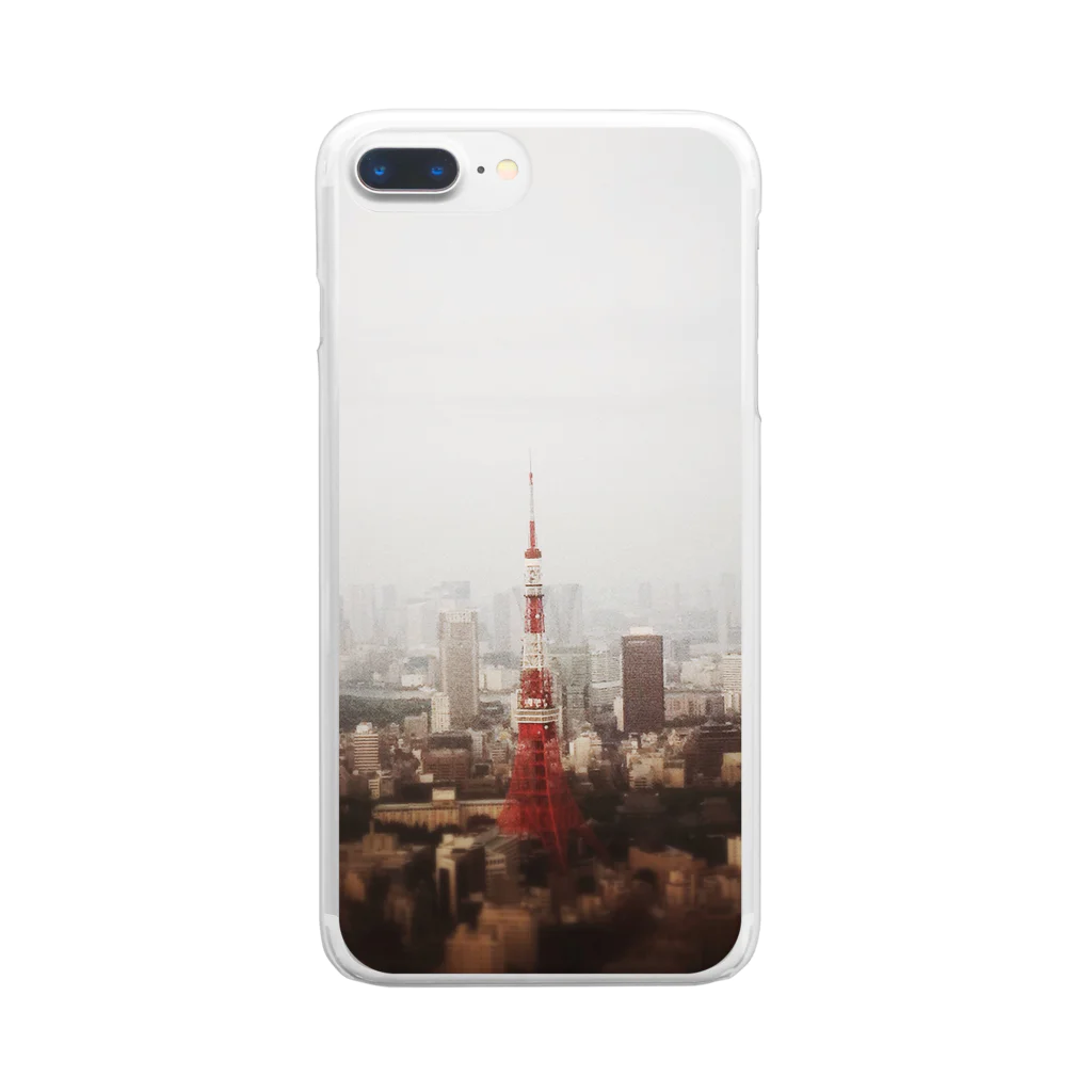 ザキの今だから東京タワー Clear Smartphone Case