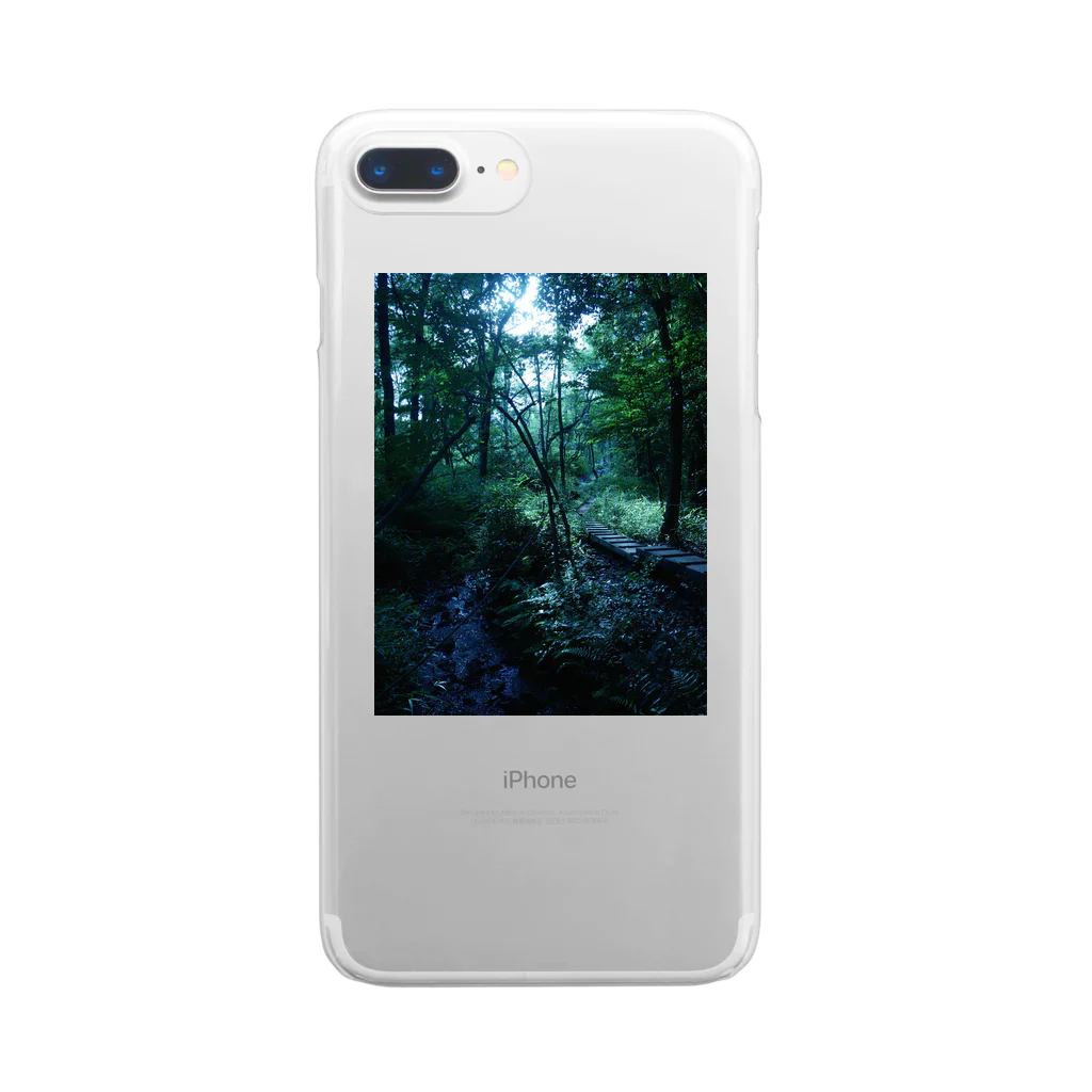 3㌢の湿原の道 Clear Smartphone Case