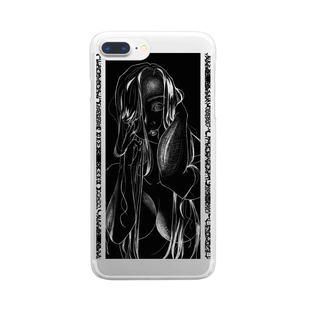 大toroの視線Ⅱ Clear Smartphone Case