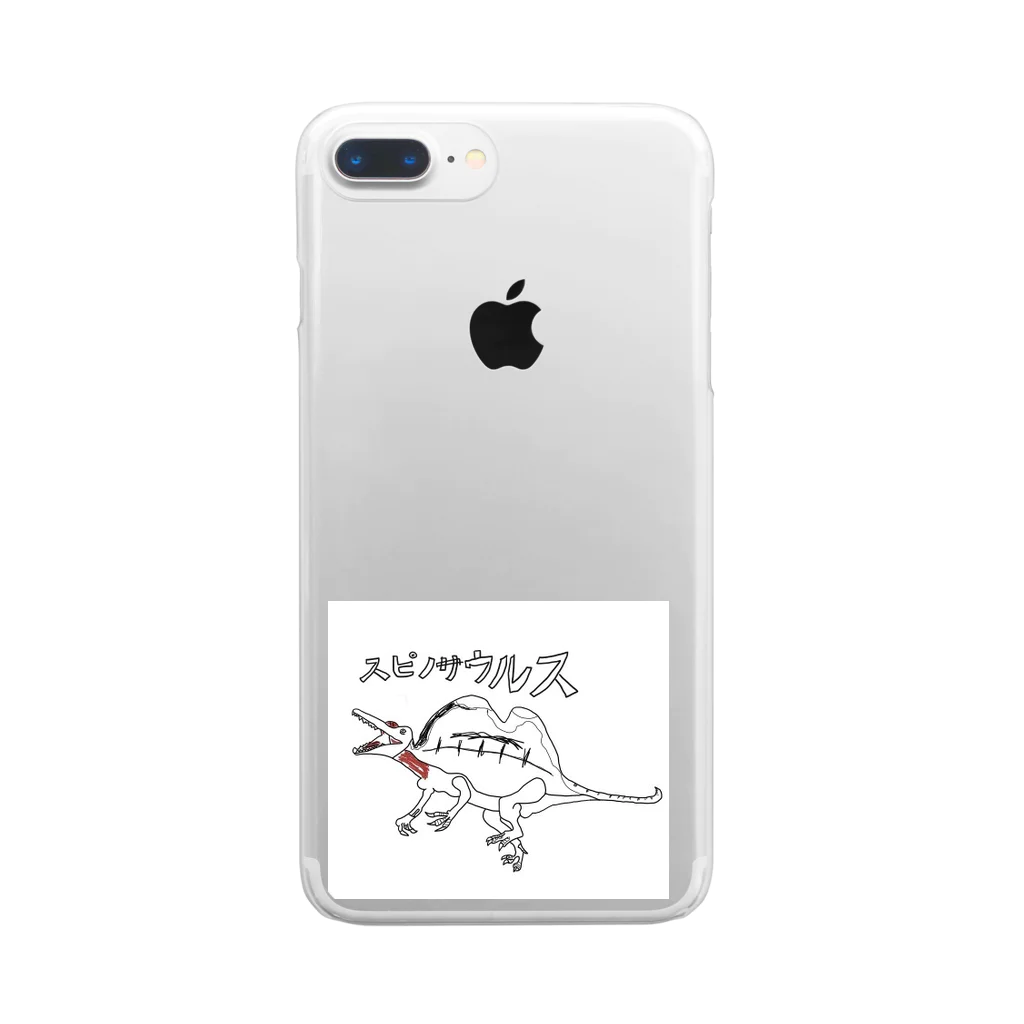 Sakanafamのスピノサウルス Clear Smartphone Case