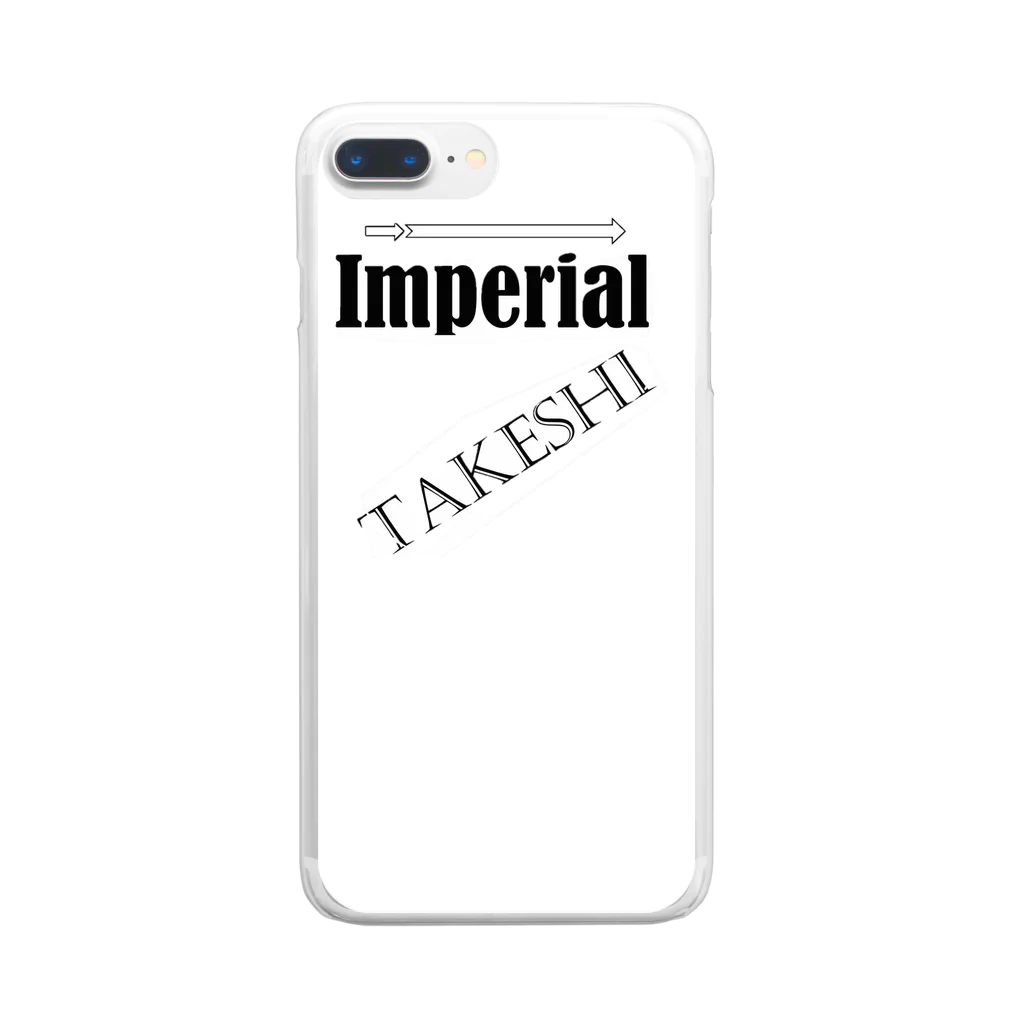 imperial Takeshiのラストエンペラータケシ クリアスマホケース