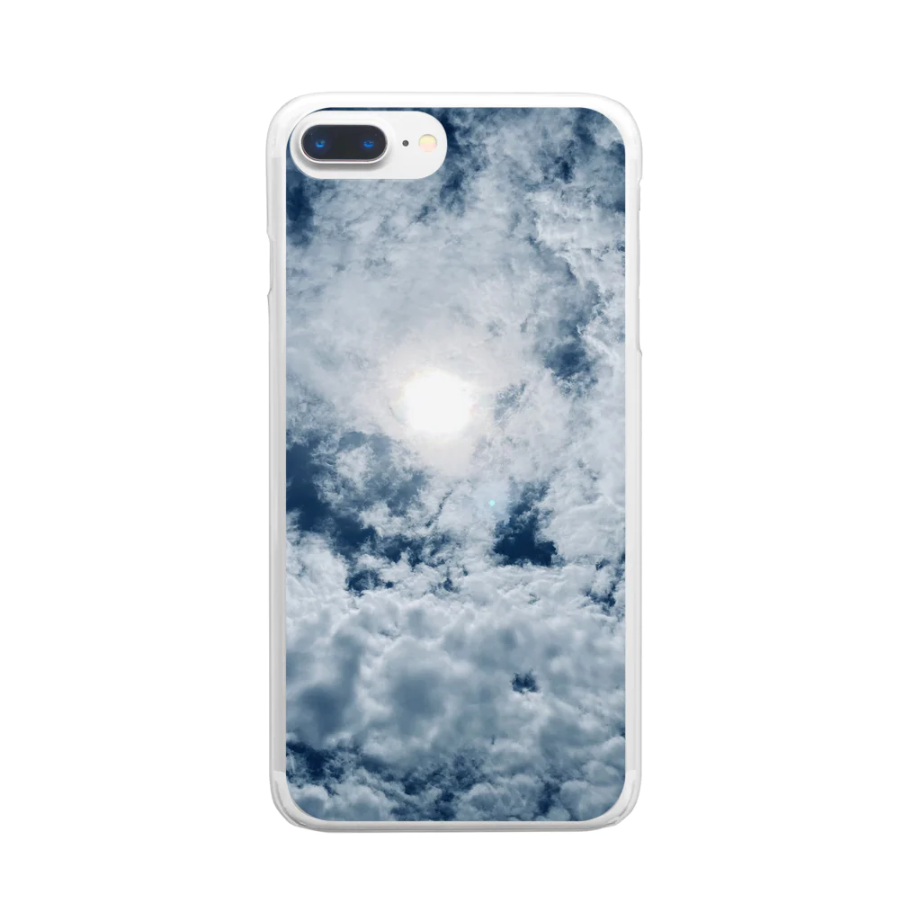 いつかの景色のBlue Moon Sky Clear Smartphone Case
