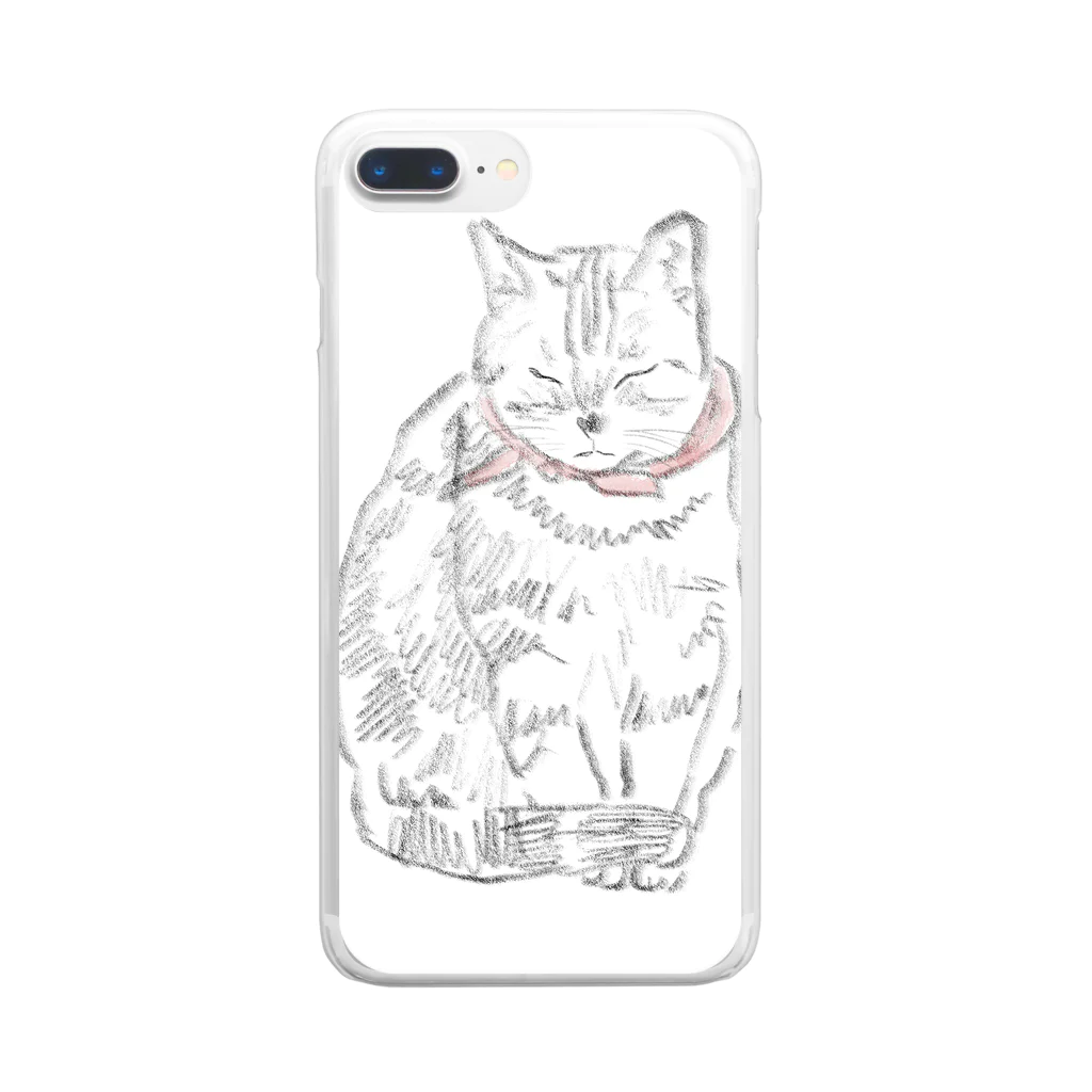 何気ない日常をイラストにのアメショー　その１ Clear Smartphone Case