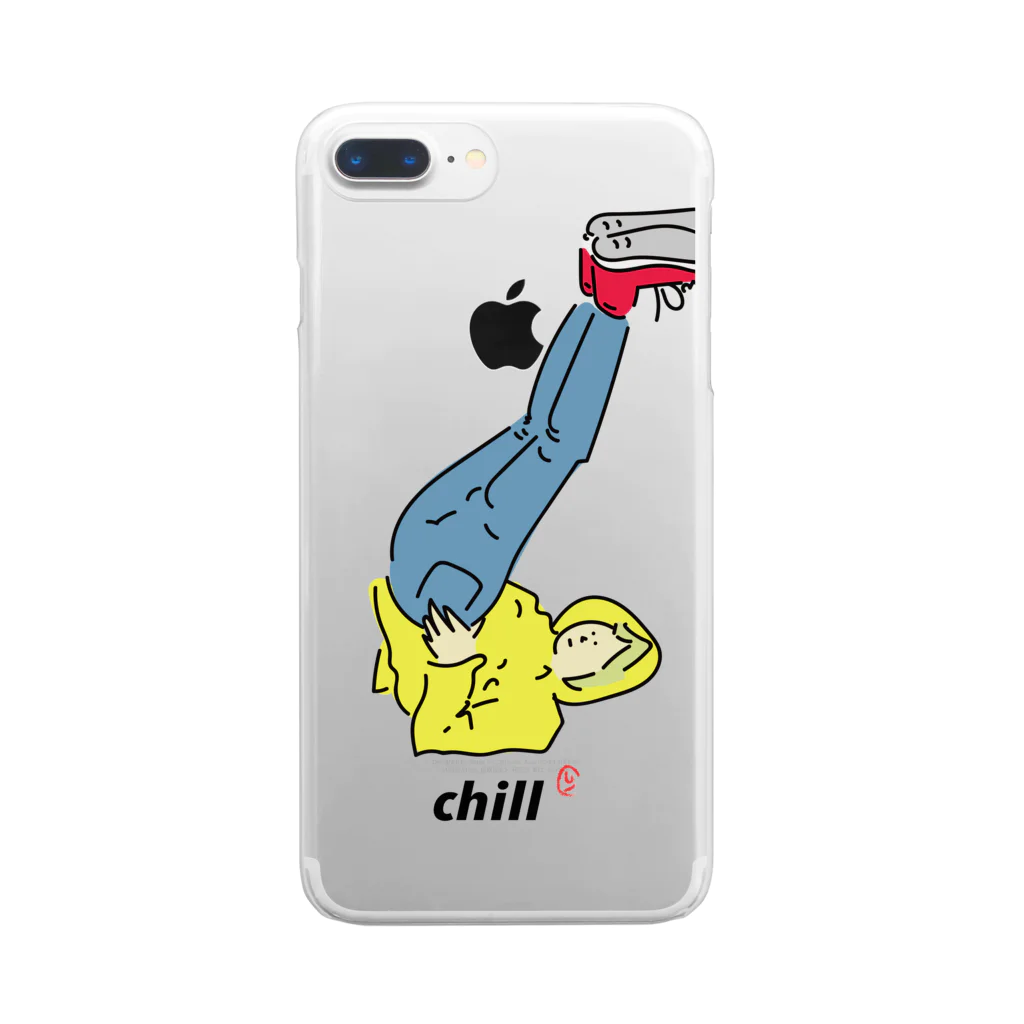 uhei art works.のchill チル Clear Smartphone Case