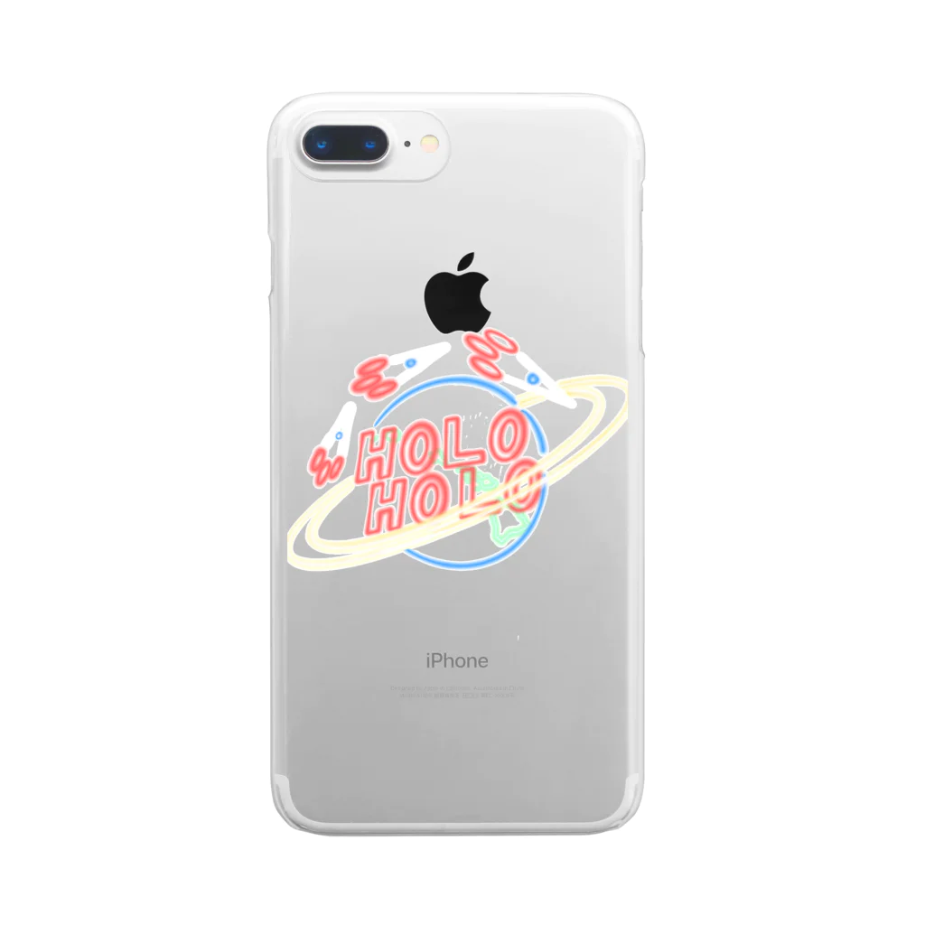 holoholoのhawaiian planet Clear Smartphone Case