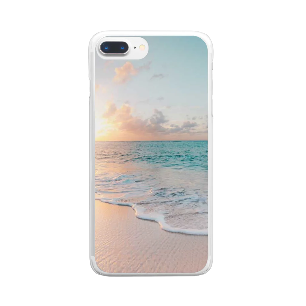 belilakkaのsun on the sea Clear Smartphone Case