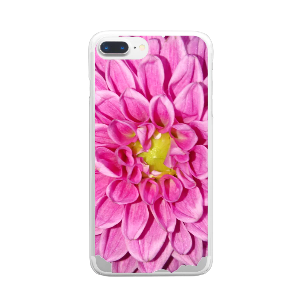 水彩屋のDahlia Clear Smartphone Case