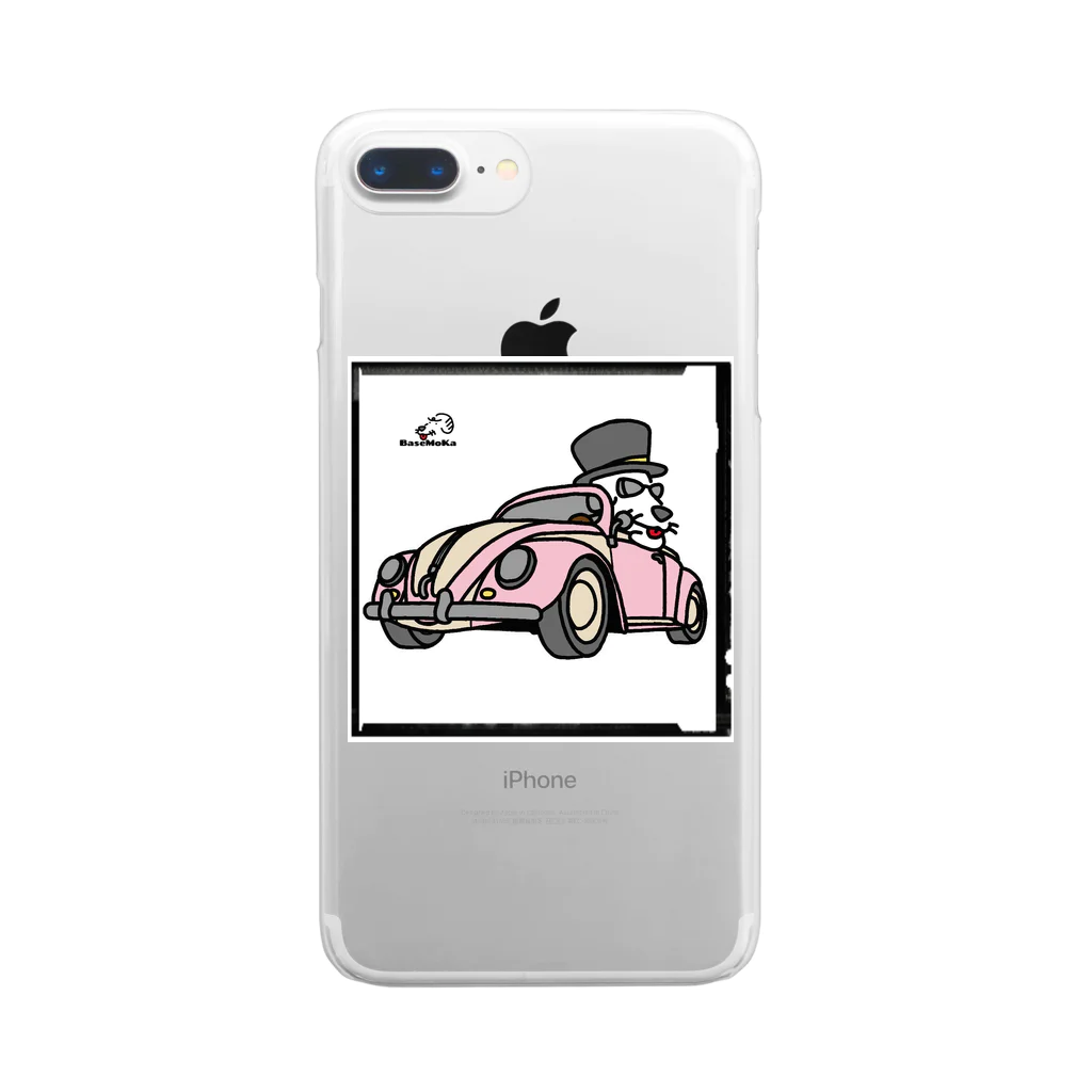 momokarubiのワーゲンとダックスフンド Clear Smartphone Case