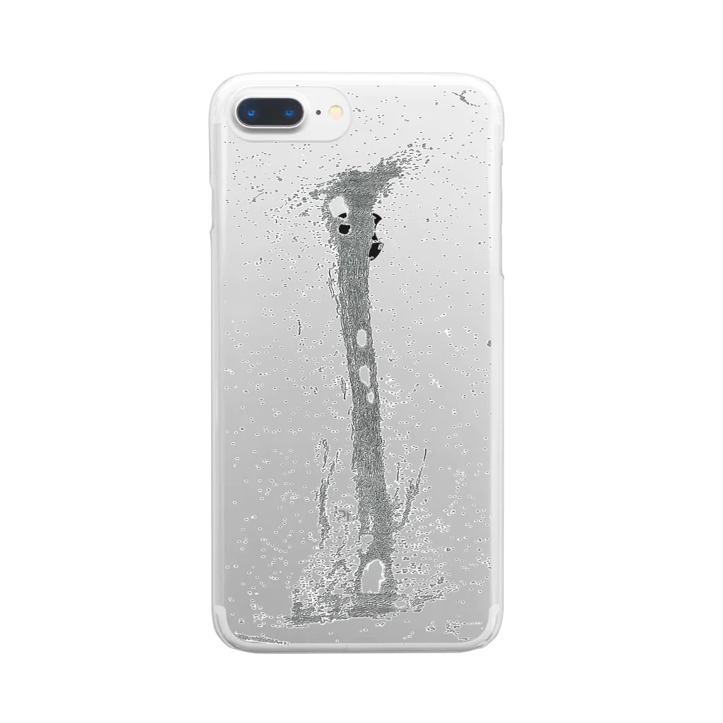 Yuichiro_h_formのmountain_clear_たて Clear Smartphone Case