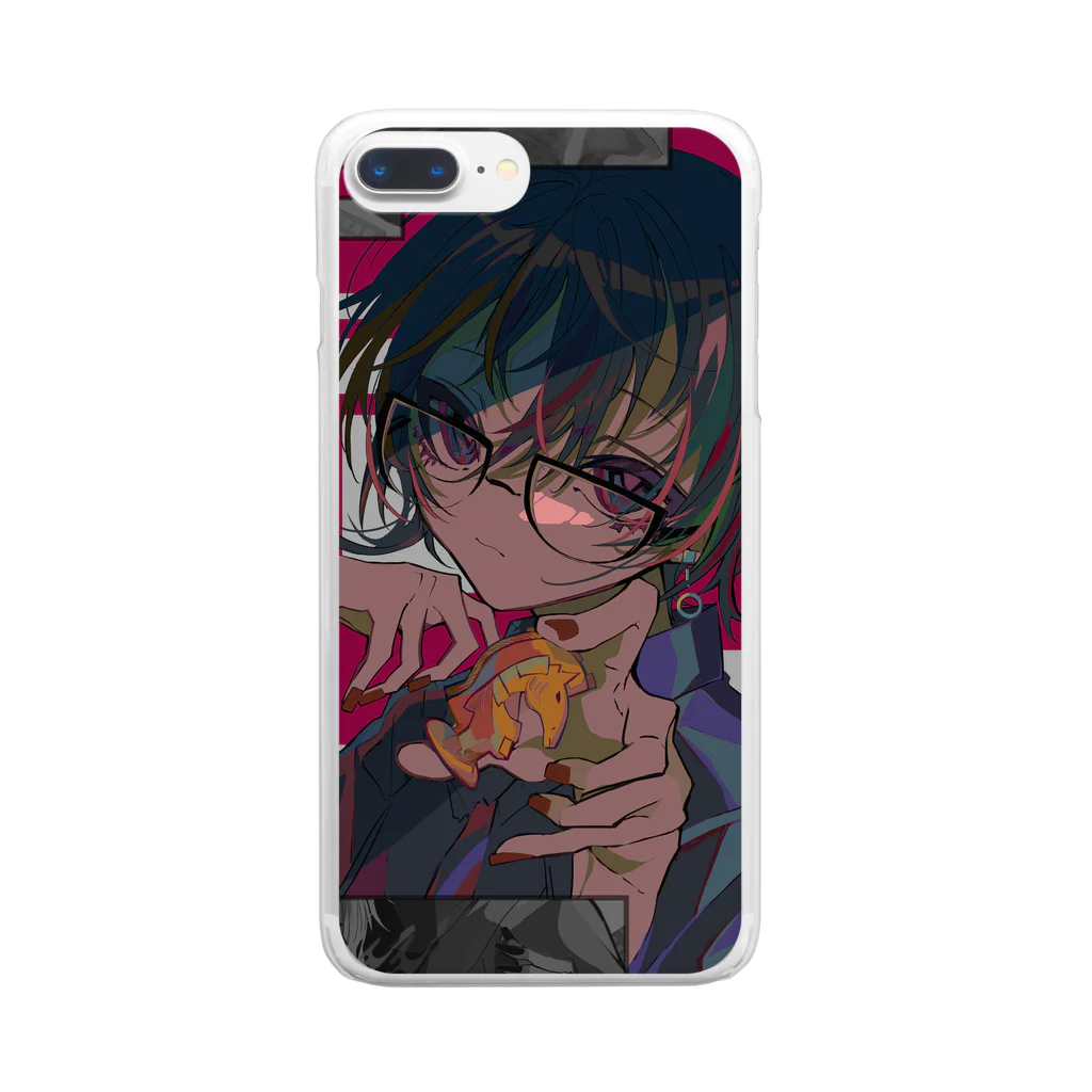 幽霊の「」 Clear Smartphone Case