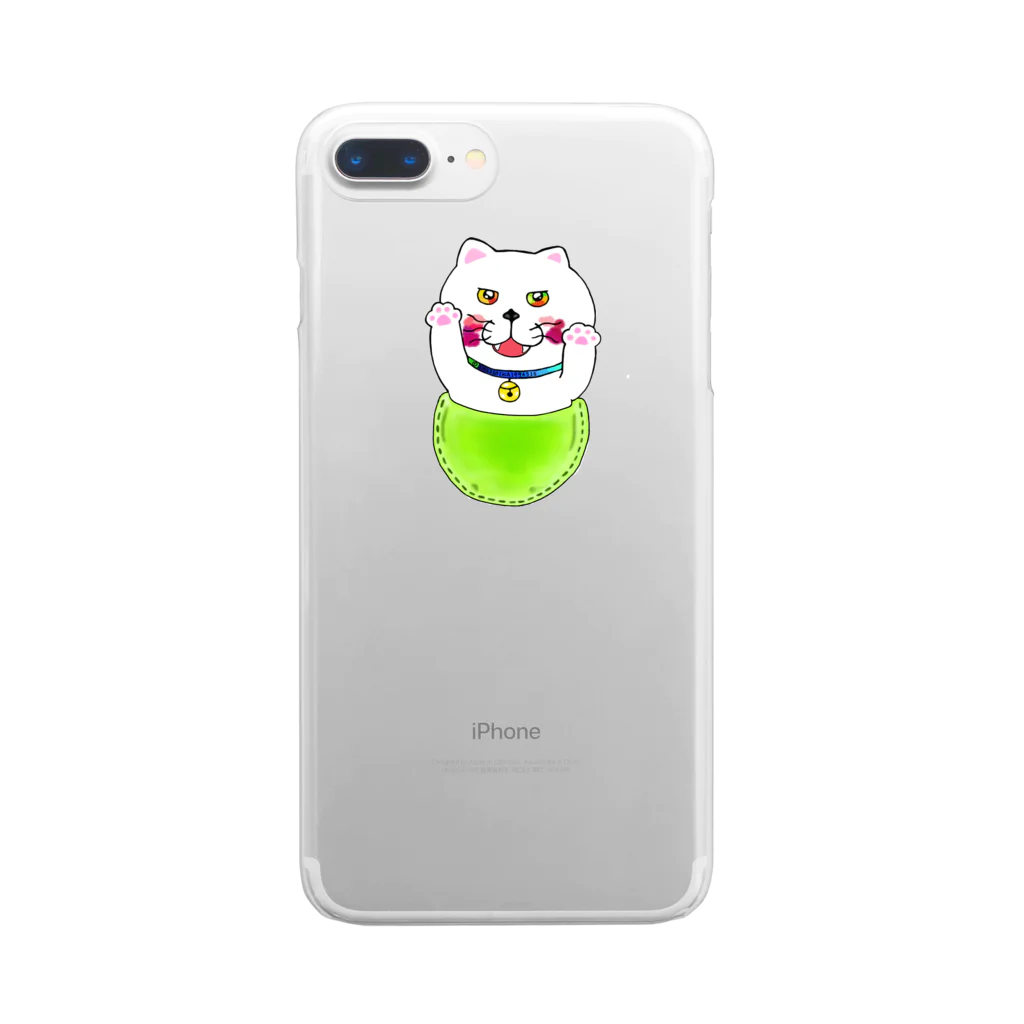 みかのもよねこぽっけ！ Clear Smartphone Case