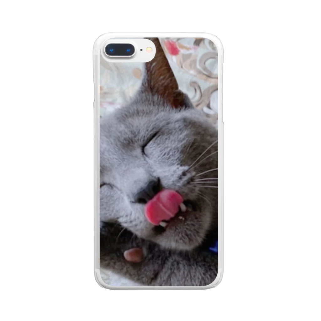 ルーシーロシアンブルー🐈‍⬛❤のルーシーグッズ Clear Smartphone Case