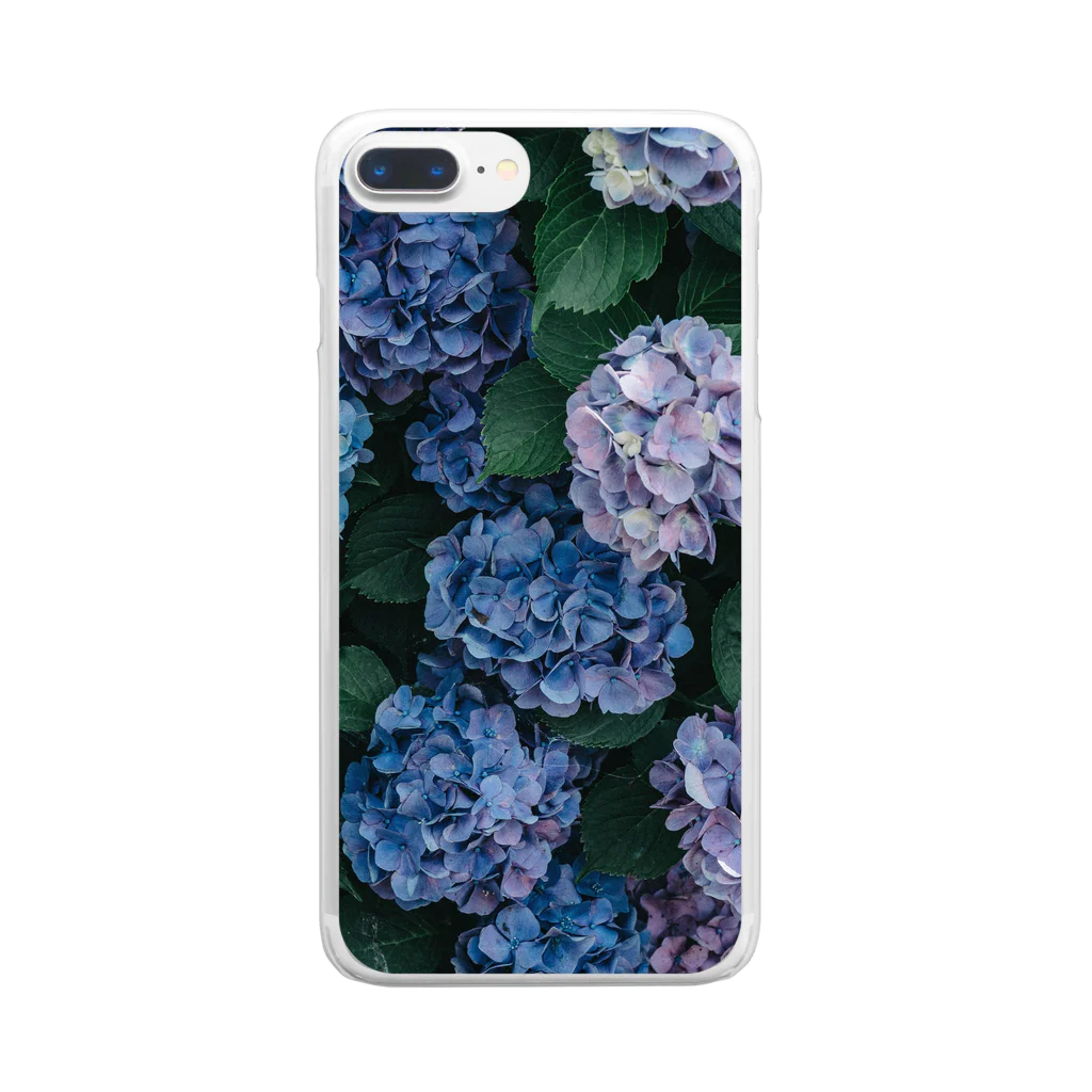 MISOSOUPの紫陽花 Clear Smartphone Case