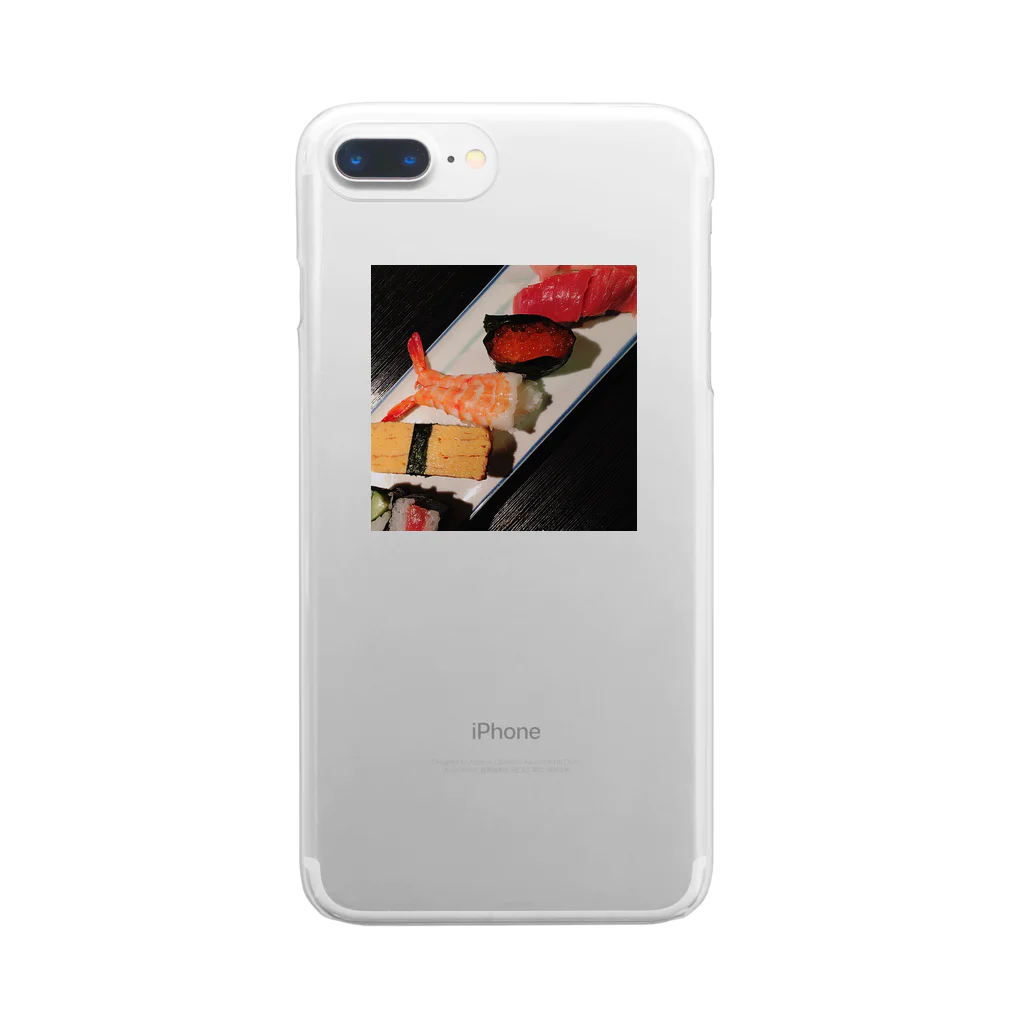 シュークリーム工場のお寿司盛り合わせ 투명 스마트폰 케이스