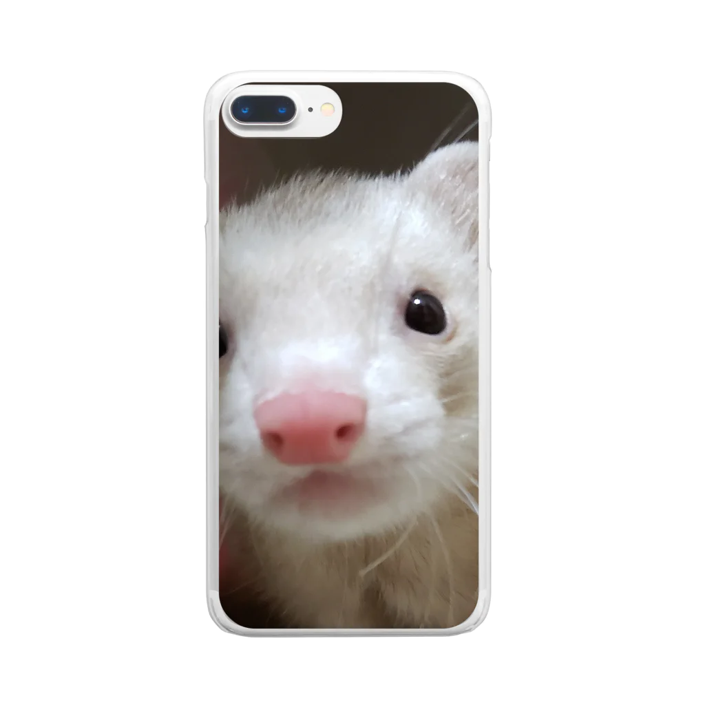 3LetterCodeのピタ証明写真風 Clear Smartphone Case