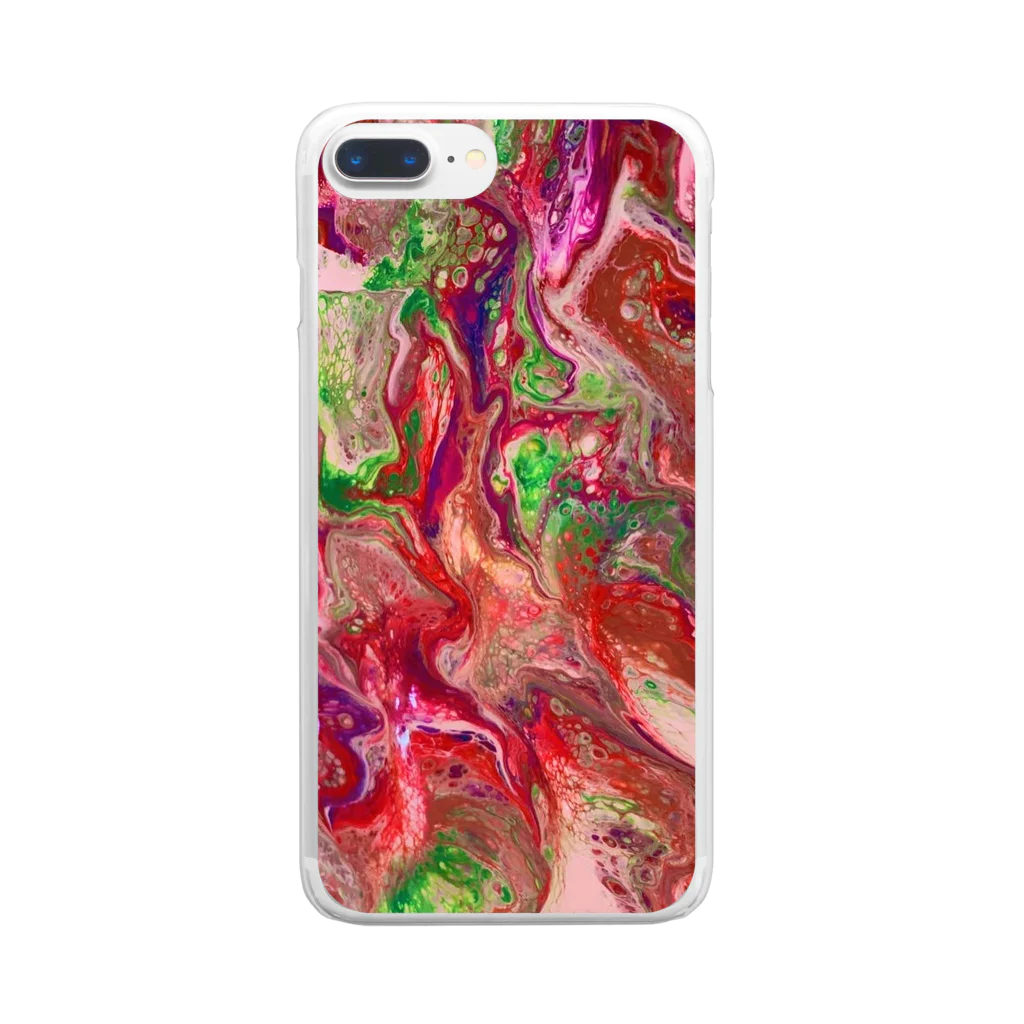 yun_yun_yuffyのAcryl Fluid Art Design Session. Clear Smartphone Case