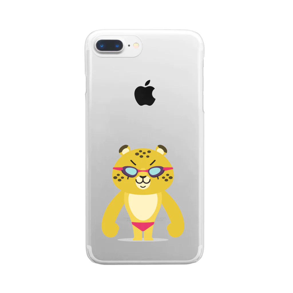 cheetah-swimmerのチータースイマー Clear Smartphone Case