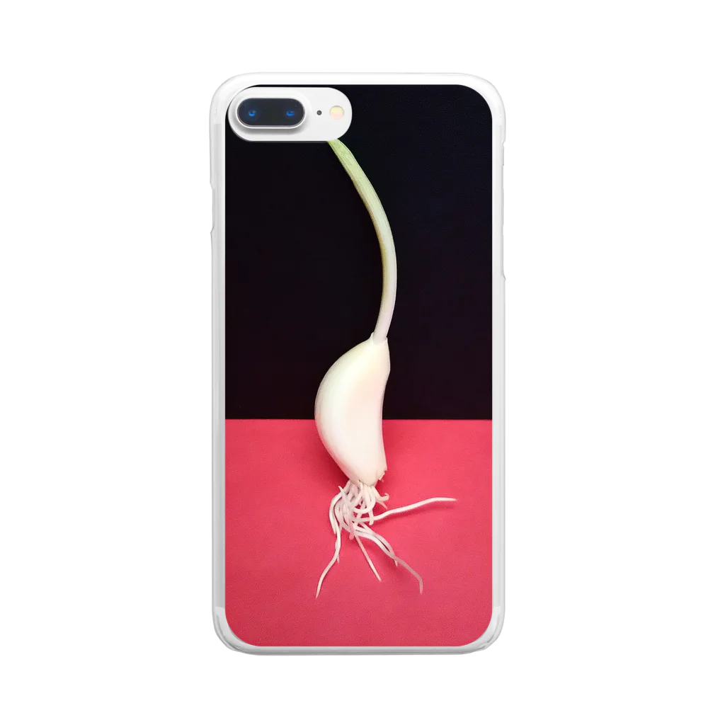 紅クラゲの自立ニンニク Clear Smartphone Case