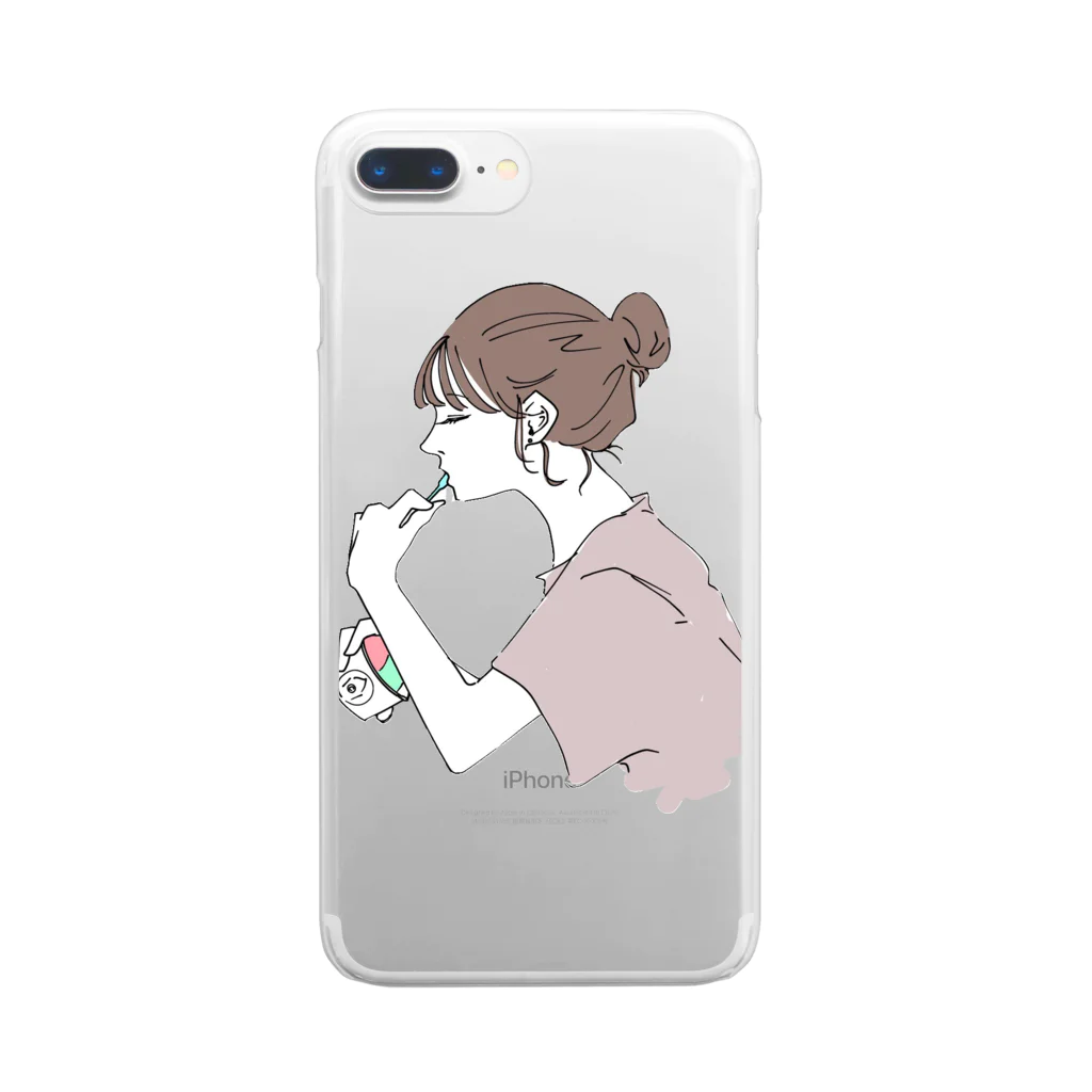 COCO GELATOのココジェラート Clear Smartphone Case