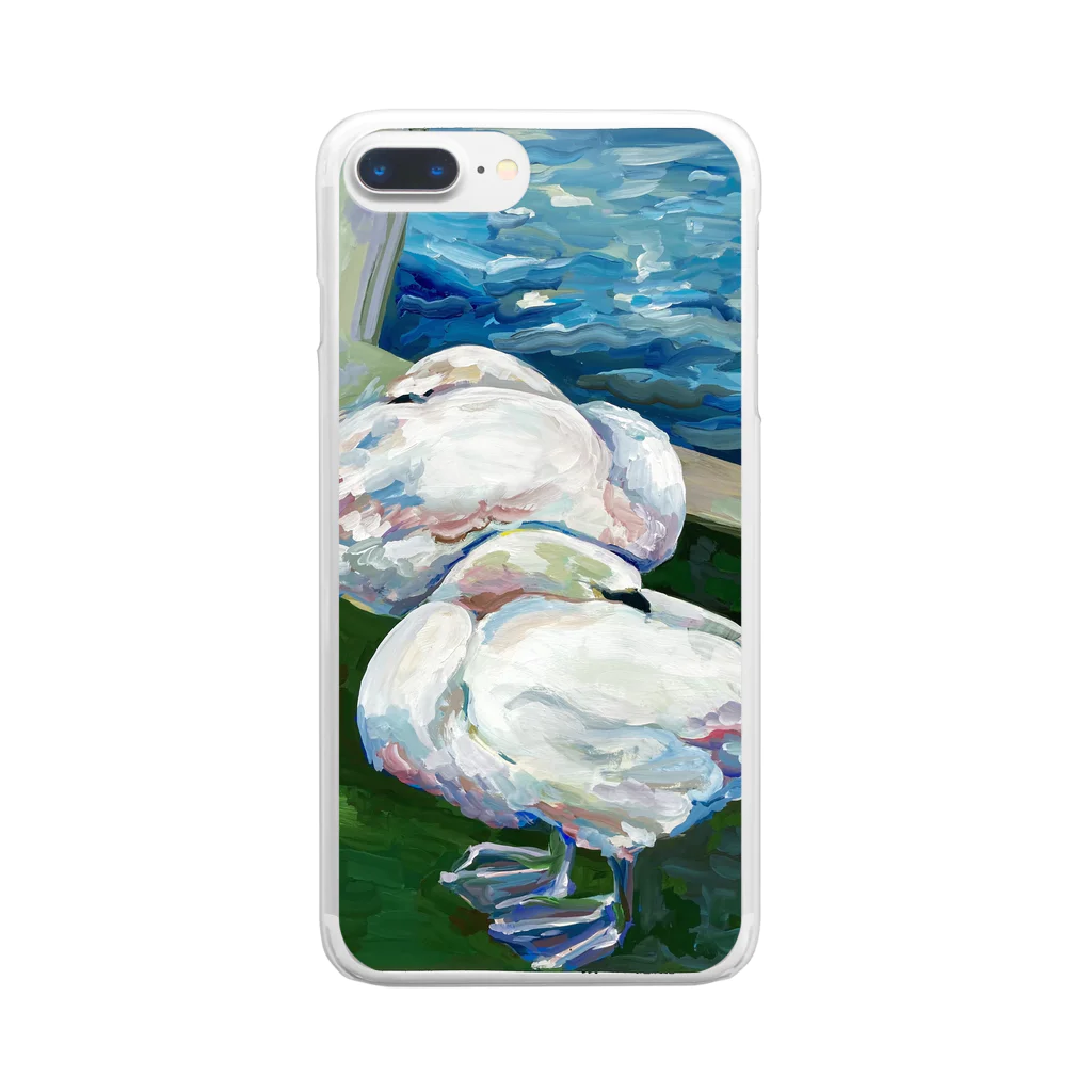 KACHA のswan🦢🦢 Clear Smartphone Case