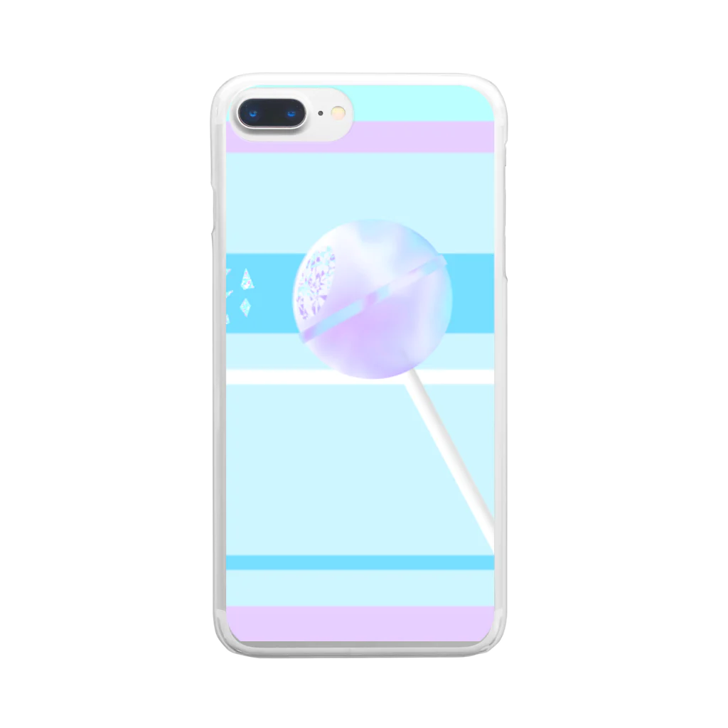 健康胞子のロリポップさん Clear Smartphone Case